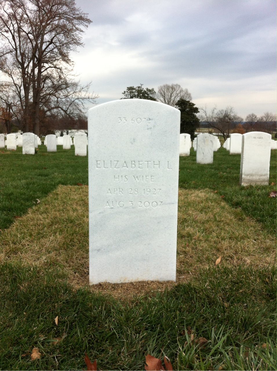 Back of headstone — Richard Peckham