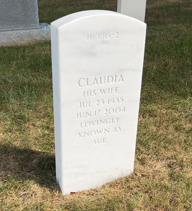 Back of headstone — Francis Powers