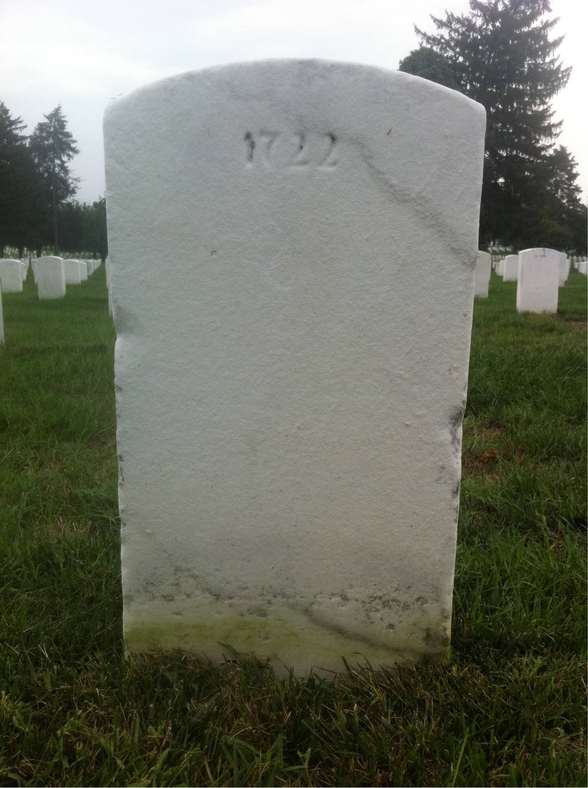 Back of headstone — Joseph Bainer