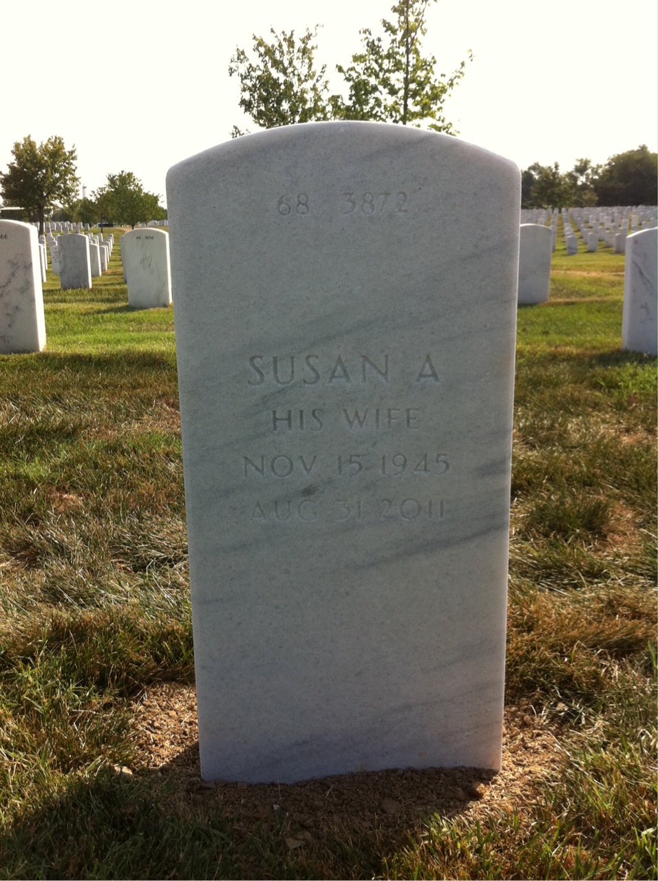 Back of headstone — William Smart