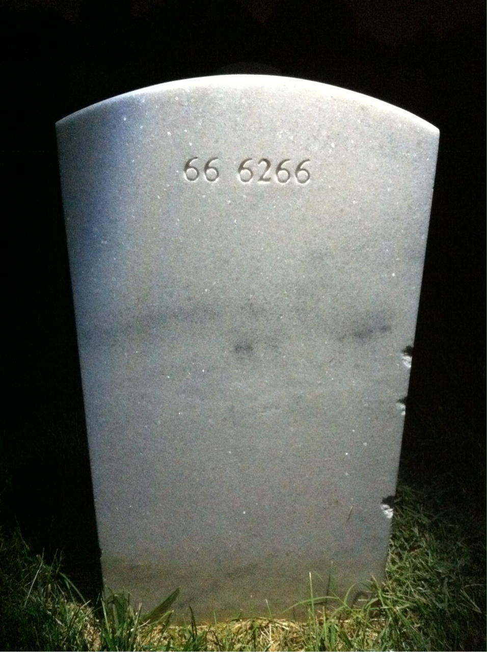 Back of headstone — Michael David Neuner