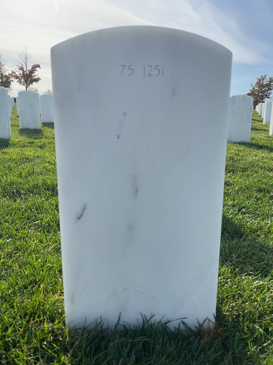 Back of headstone — Louis Antonello