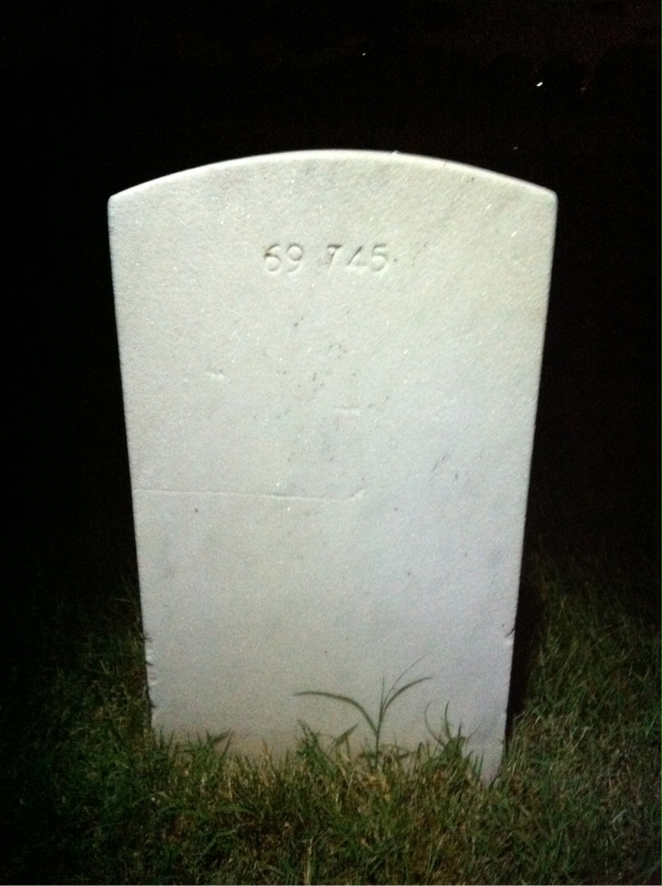 Back of headstone — Robert Hoffman