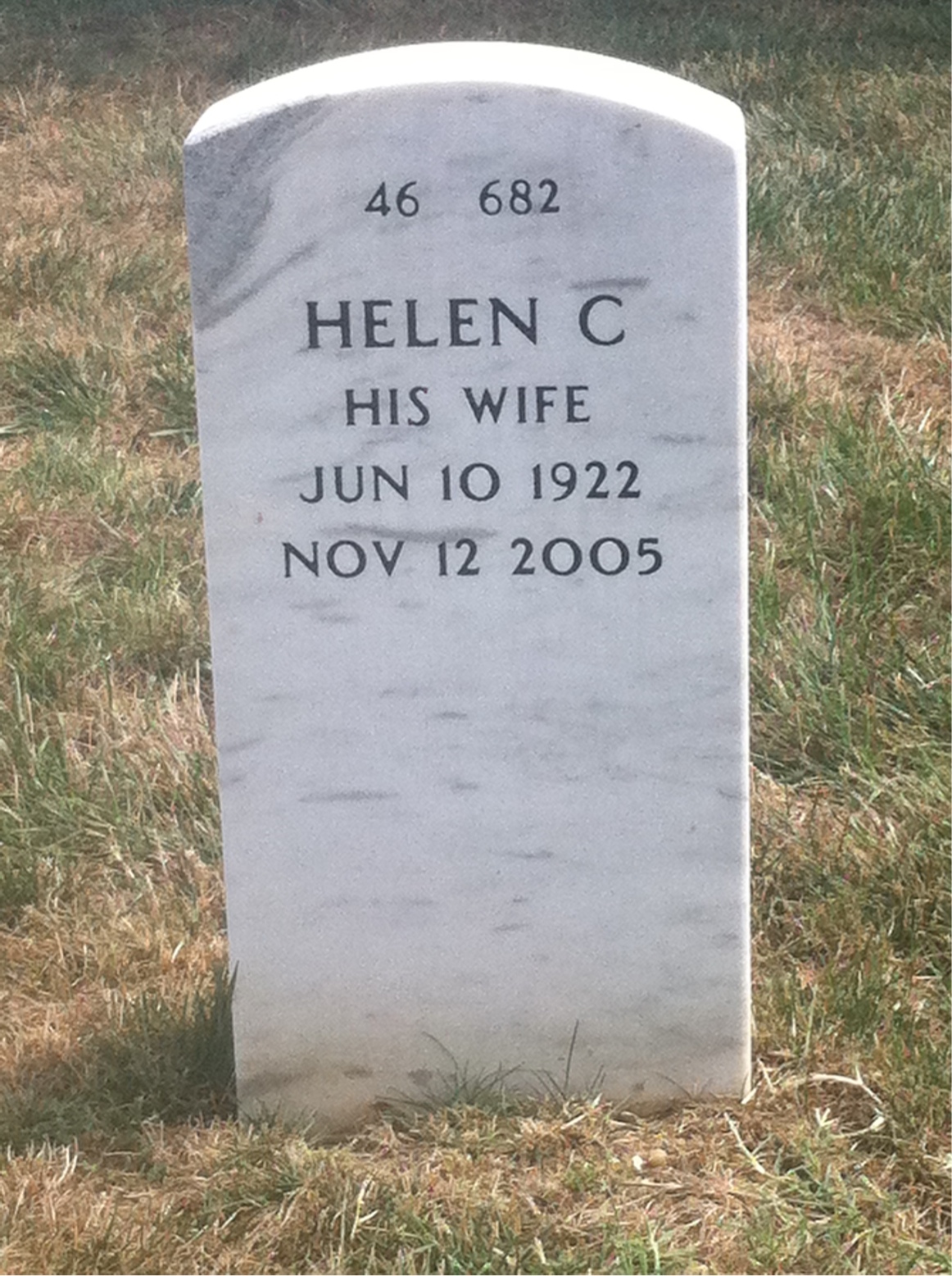 Back of headstone — Harry Rainey