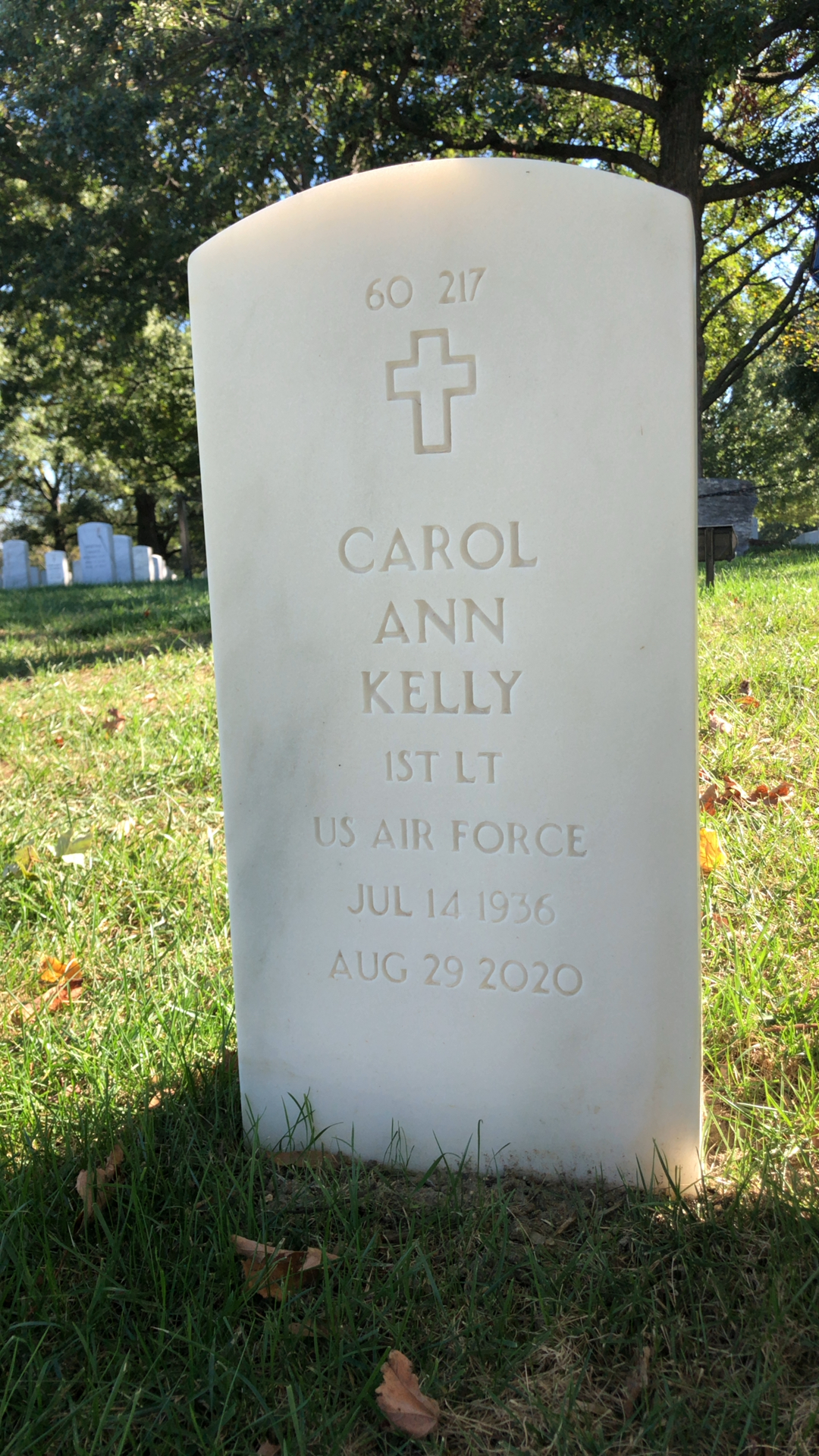 Back of headstone — James Kelly