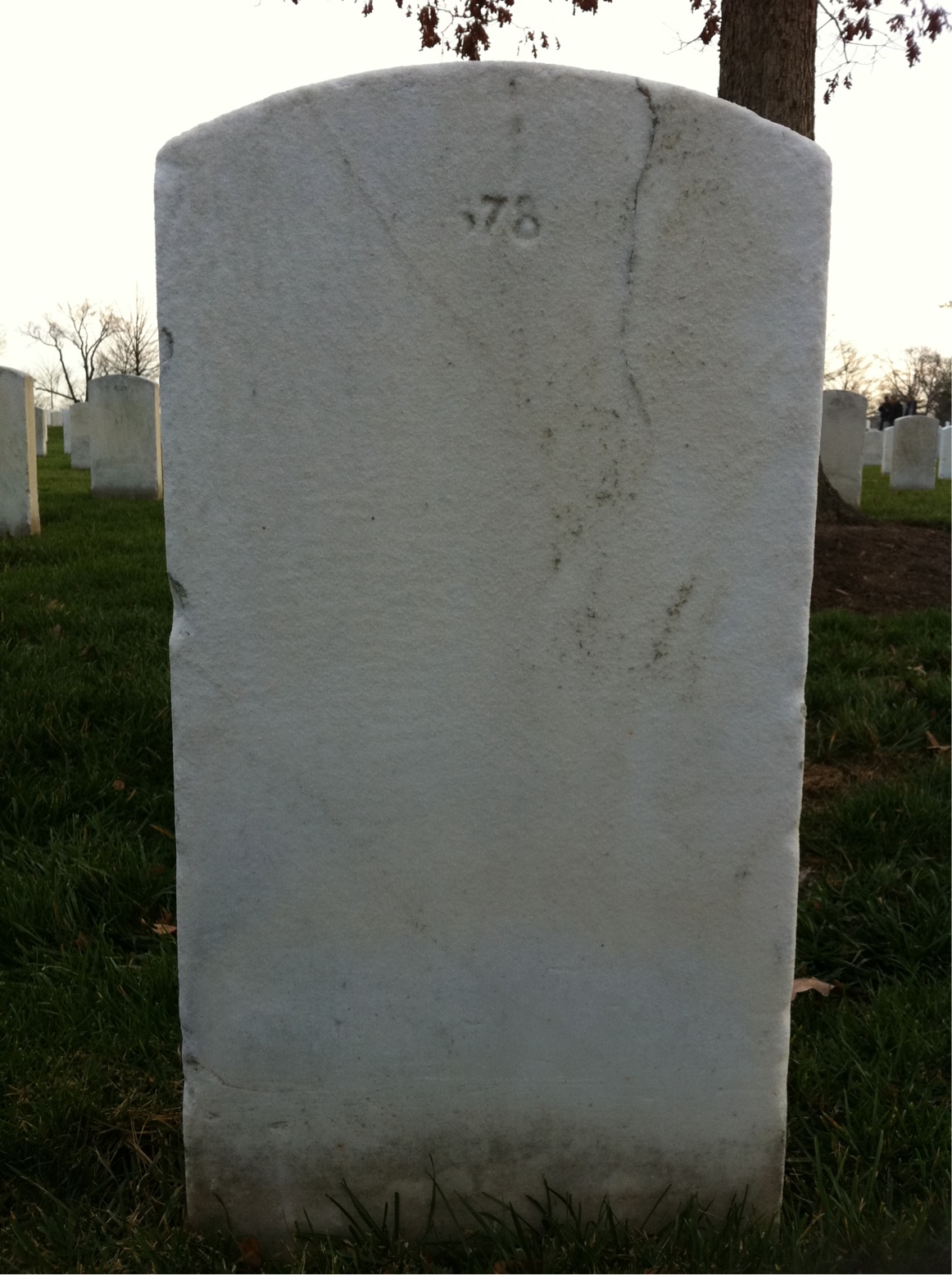 Back of headstone — Infant Daughter Conroy