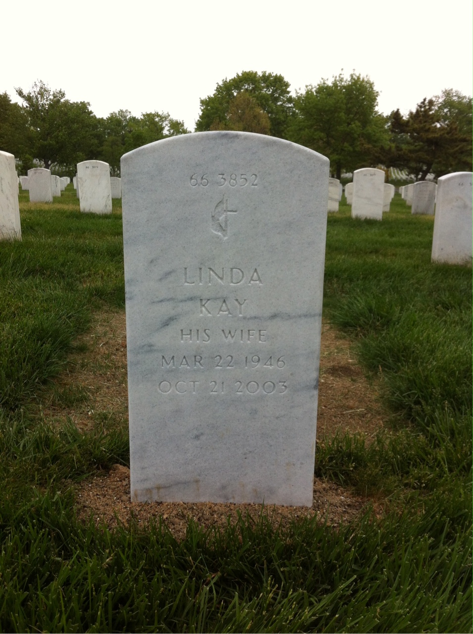 Back of headstone — Reginald Addington