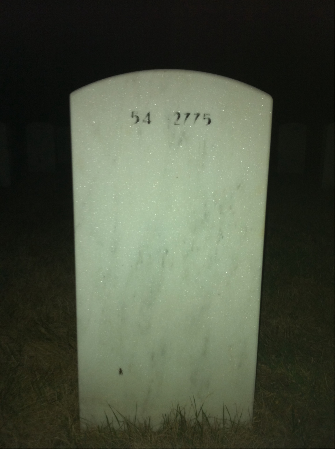 Back of headstone — John Morgan