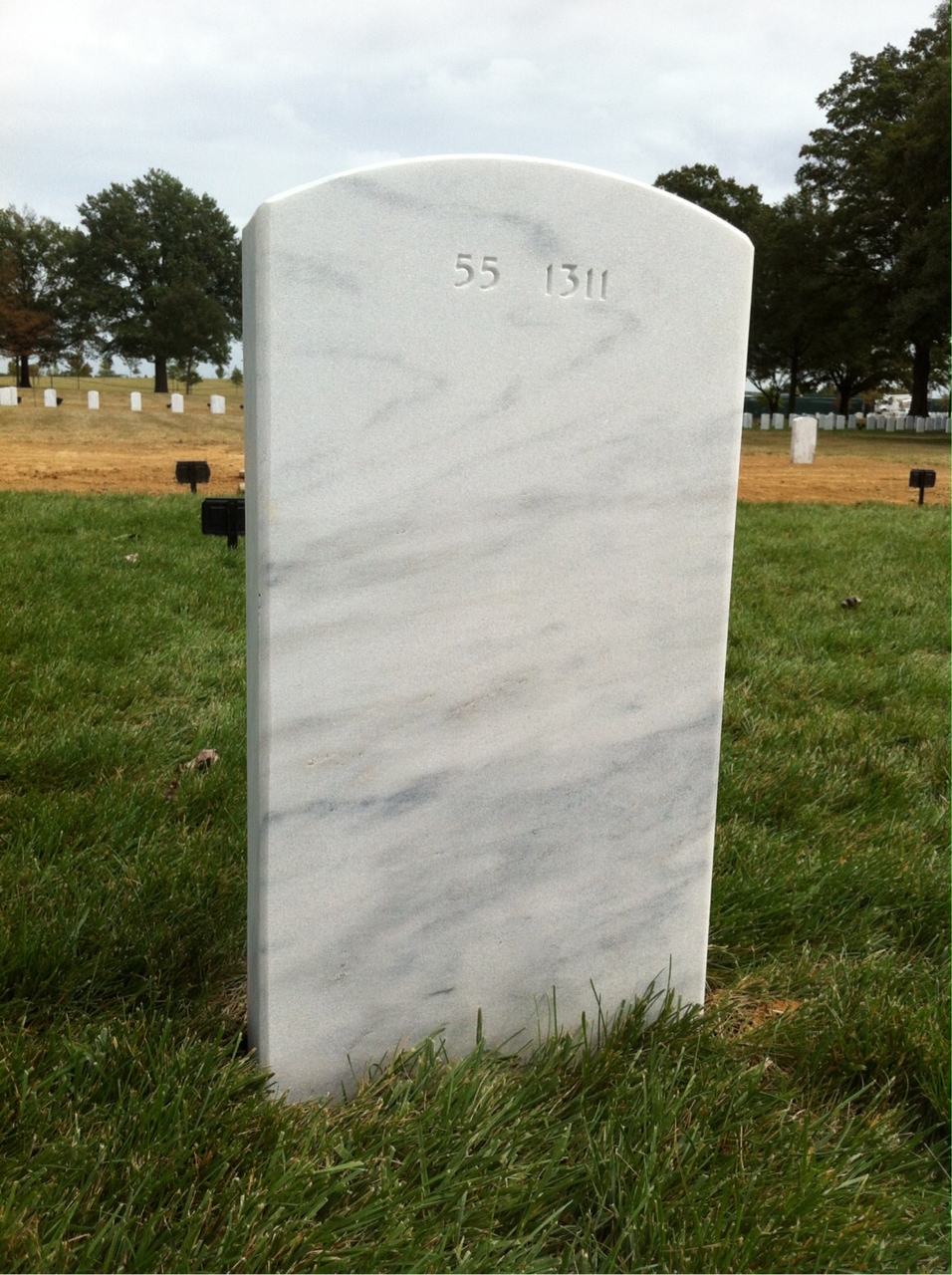 Back of headstone — Willie Douglas Faconer
