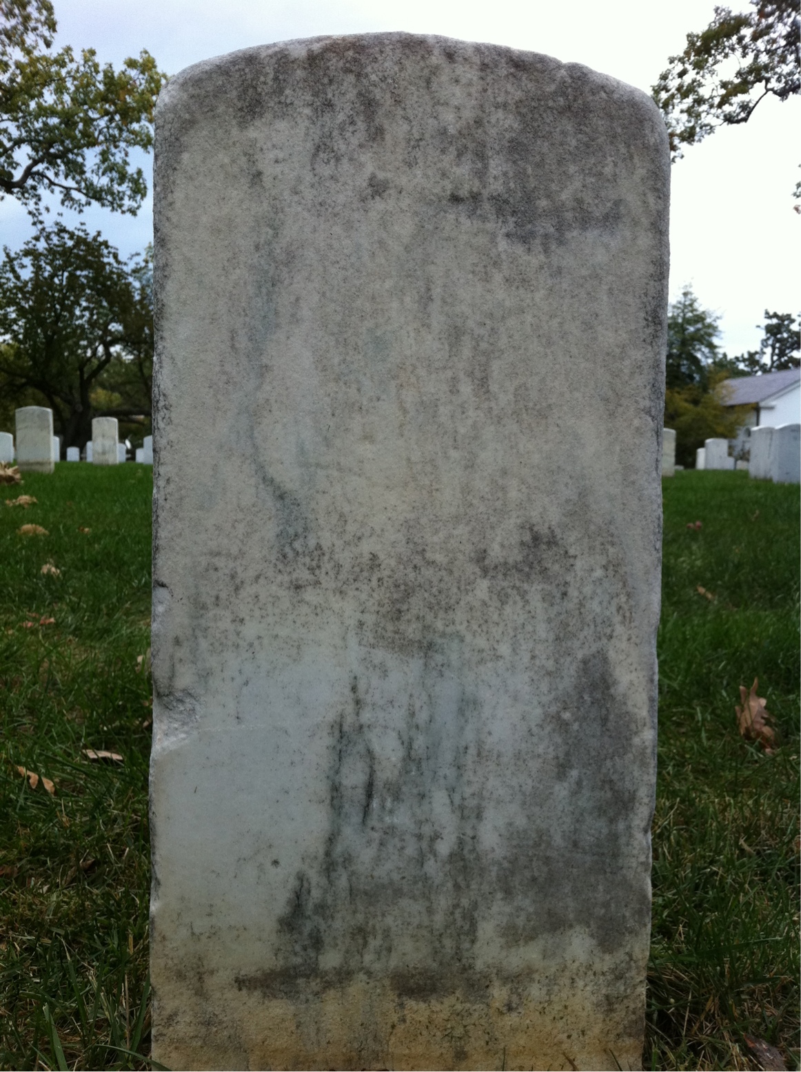 Back of headstone — James Minogue