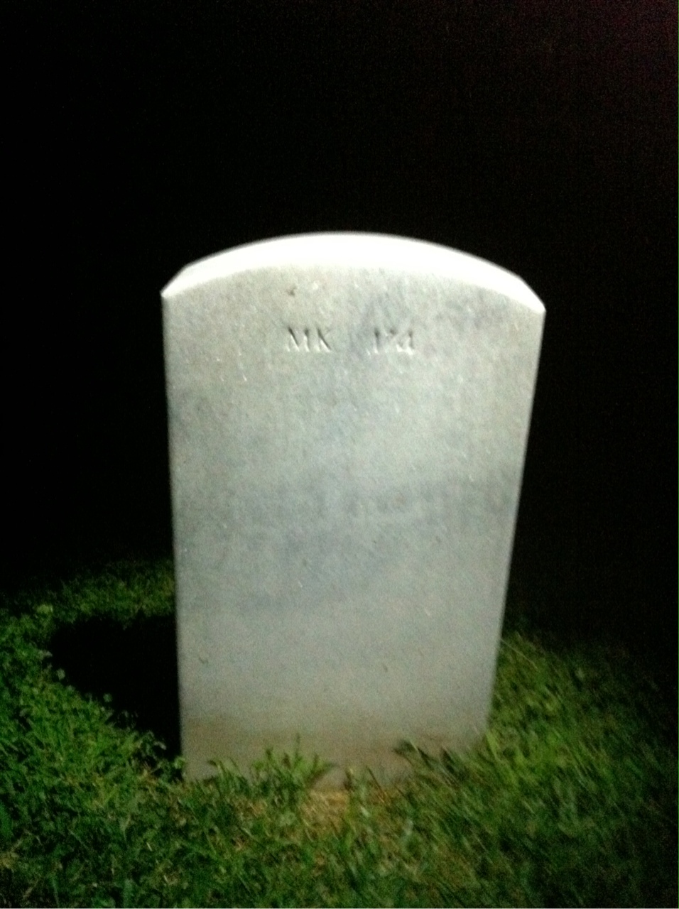 Back of headstone — Meyer Selon