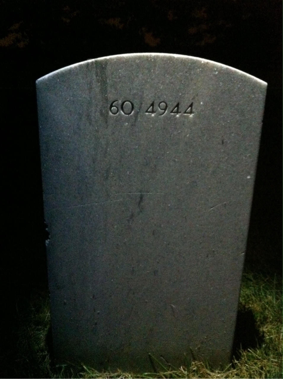 Back of headstone — William H Schroeder
