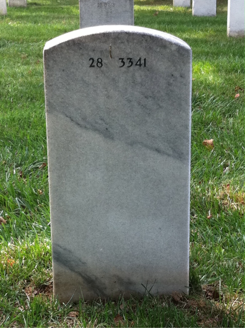 Back of headstone — Charles Merrill