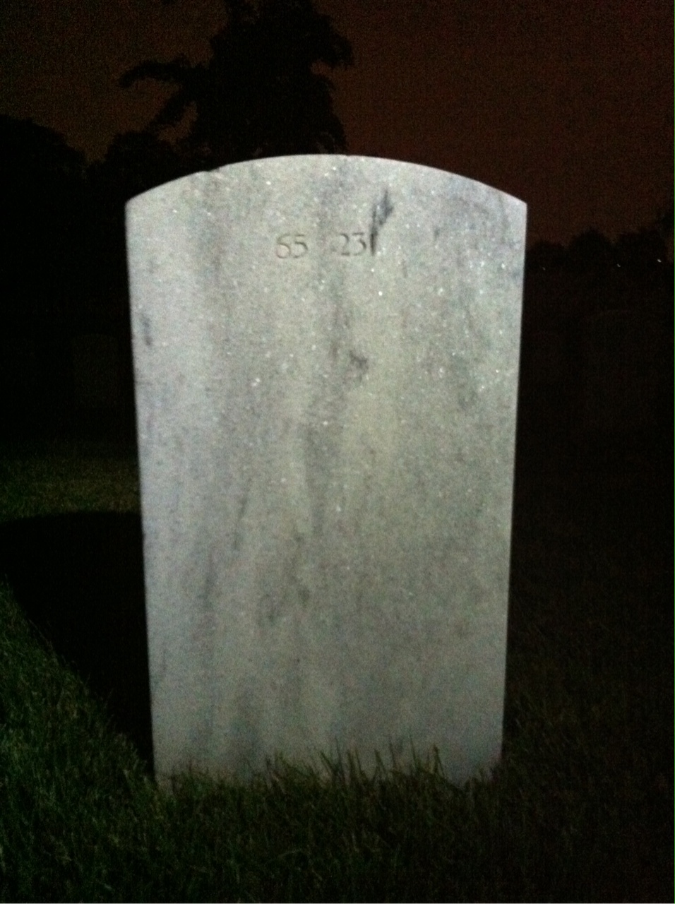 Back of headstone — Bruce Beedle
