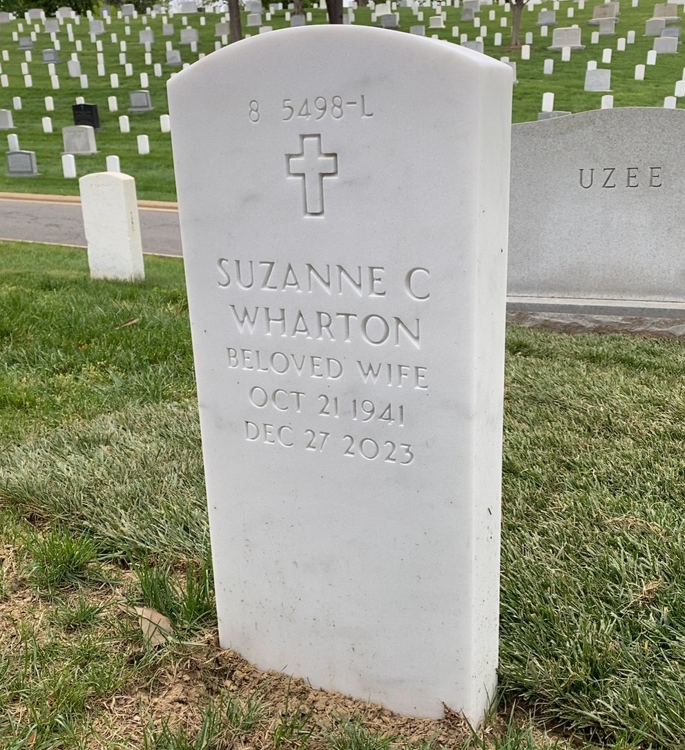 Back of headstone — Wayne Allen Wharton
