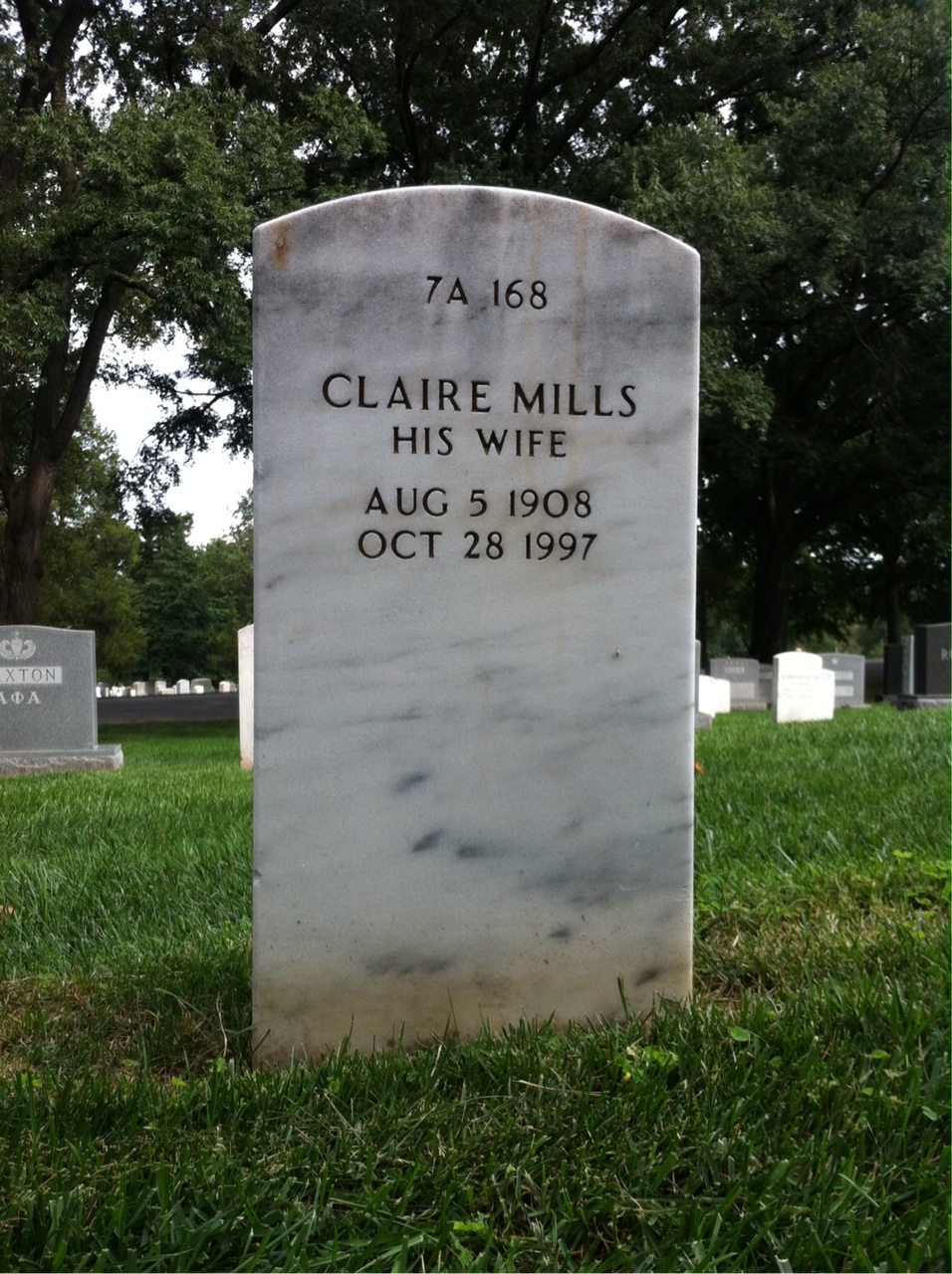 Headstone shared by 2 interments, including Herbert E. Schonland