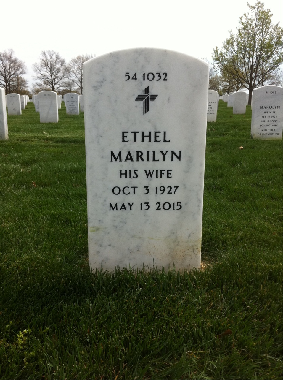 Back of headstone — Frederick Hein