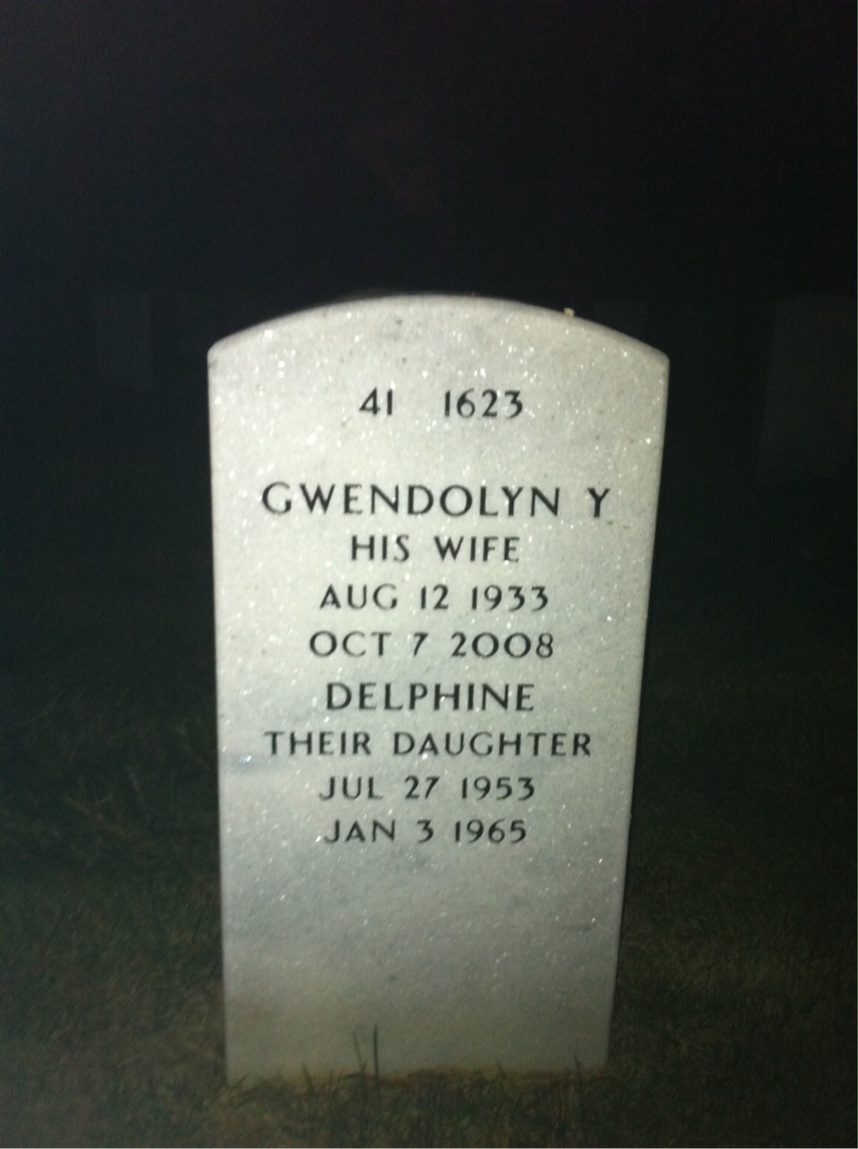 Back of headstone — Wade Byrd
