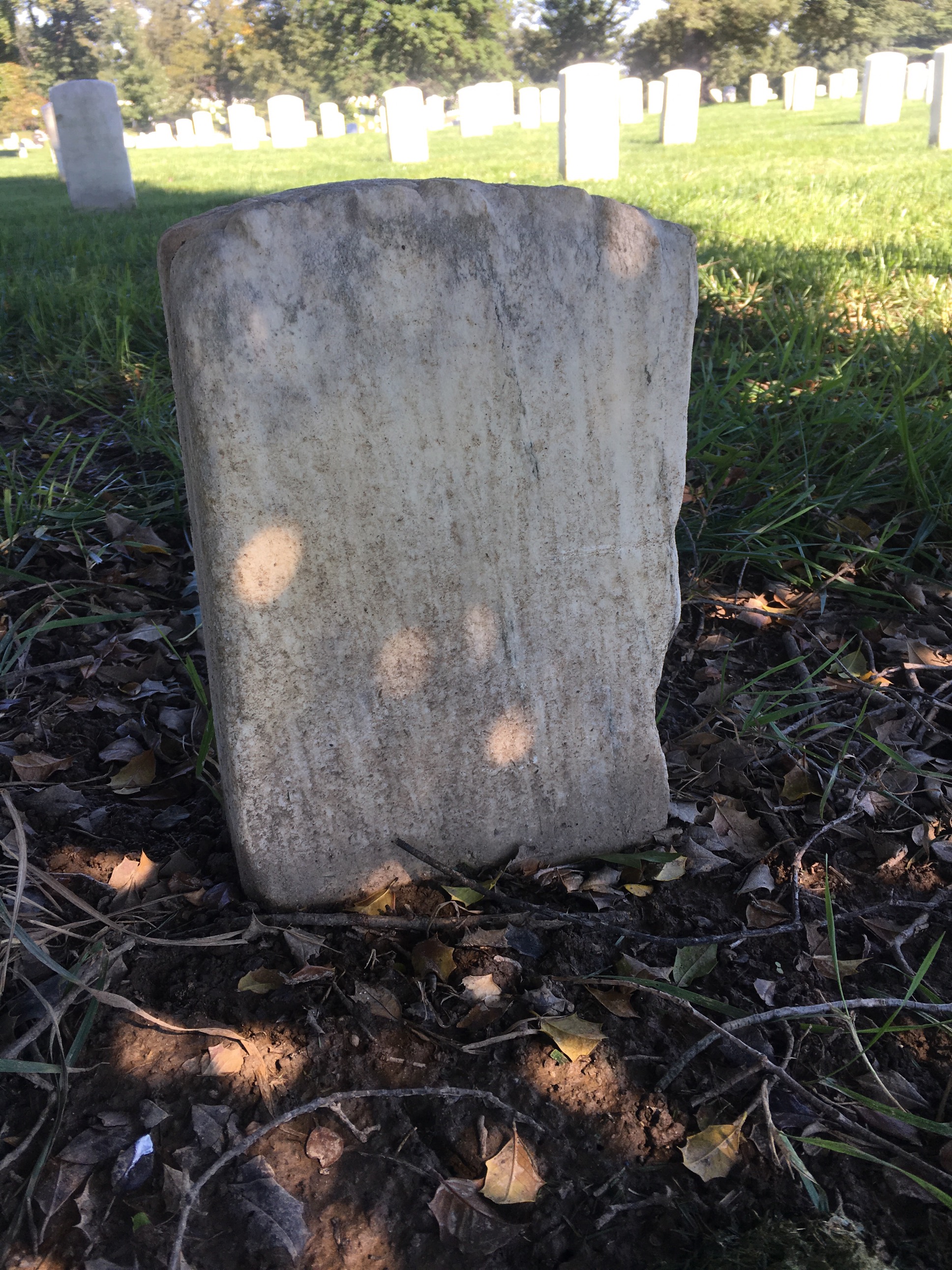 Back of headstone — E Mosley