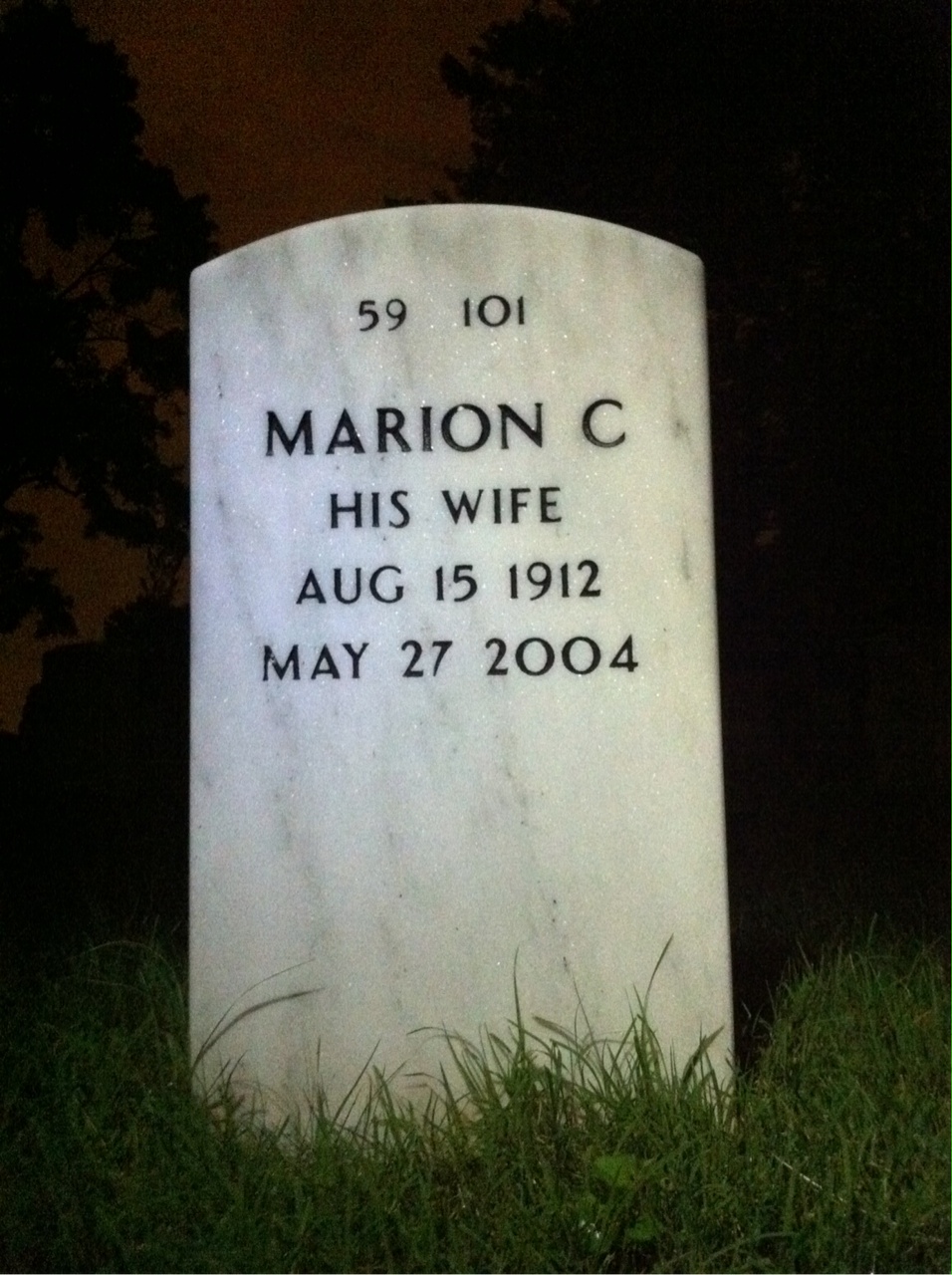 Back of headstone — Richard Mcdermaid