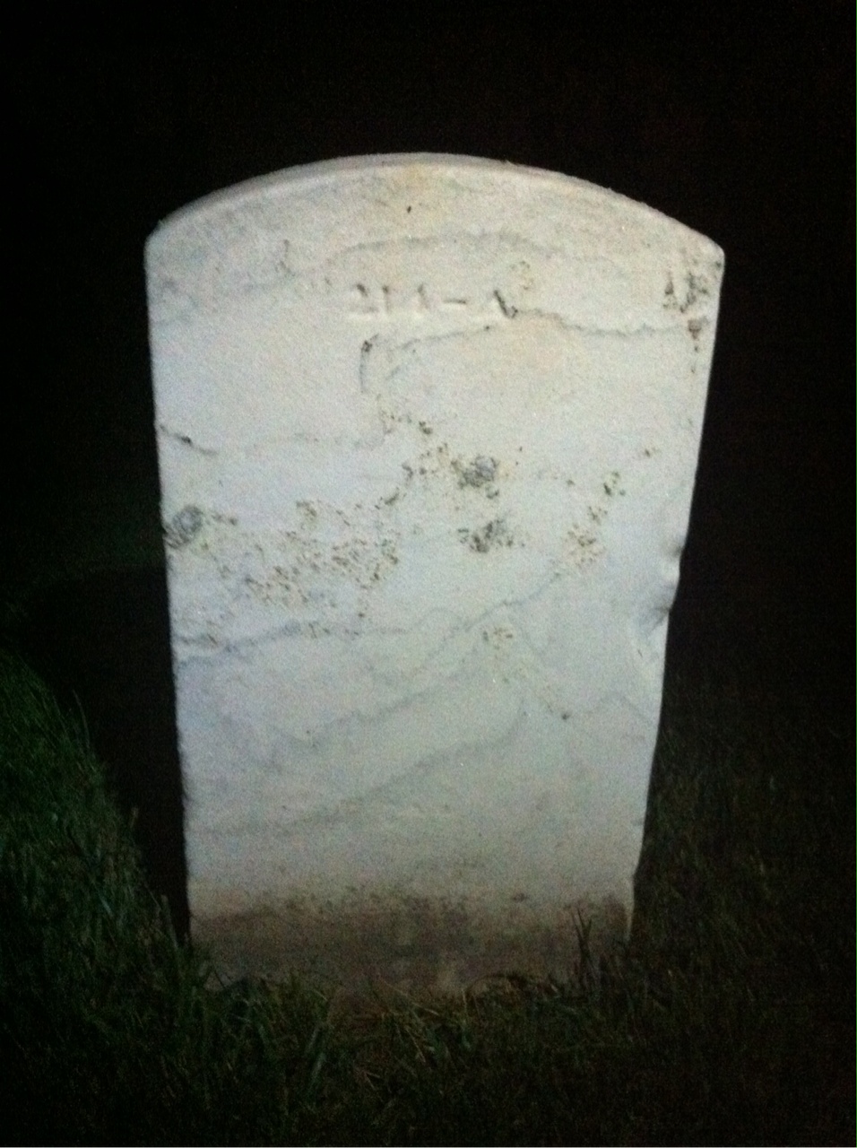 Back of headstone — Anna Behncke