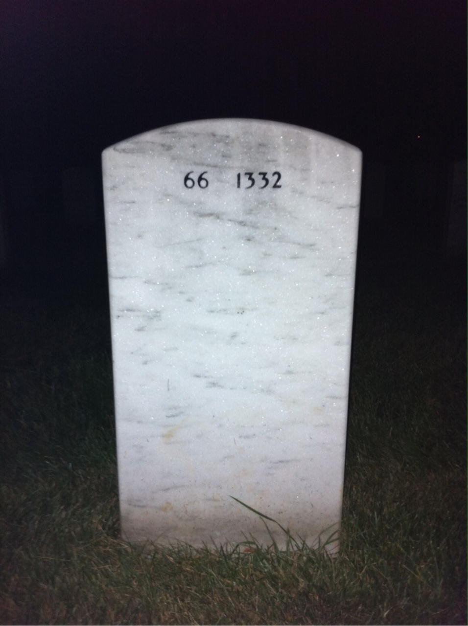 Back of headstone — Samuel Gearhart