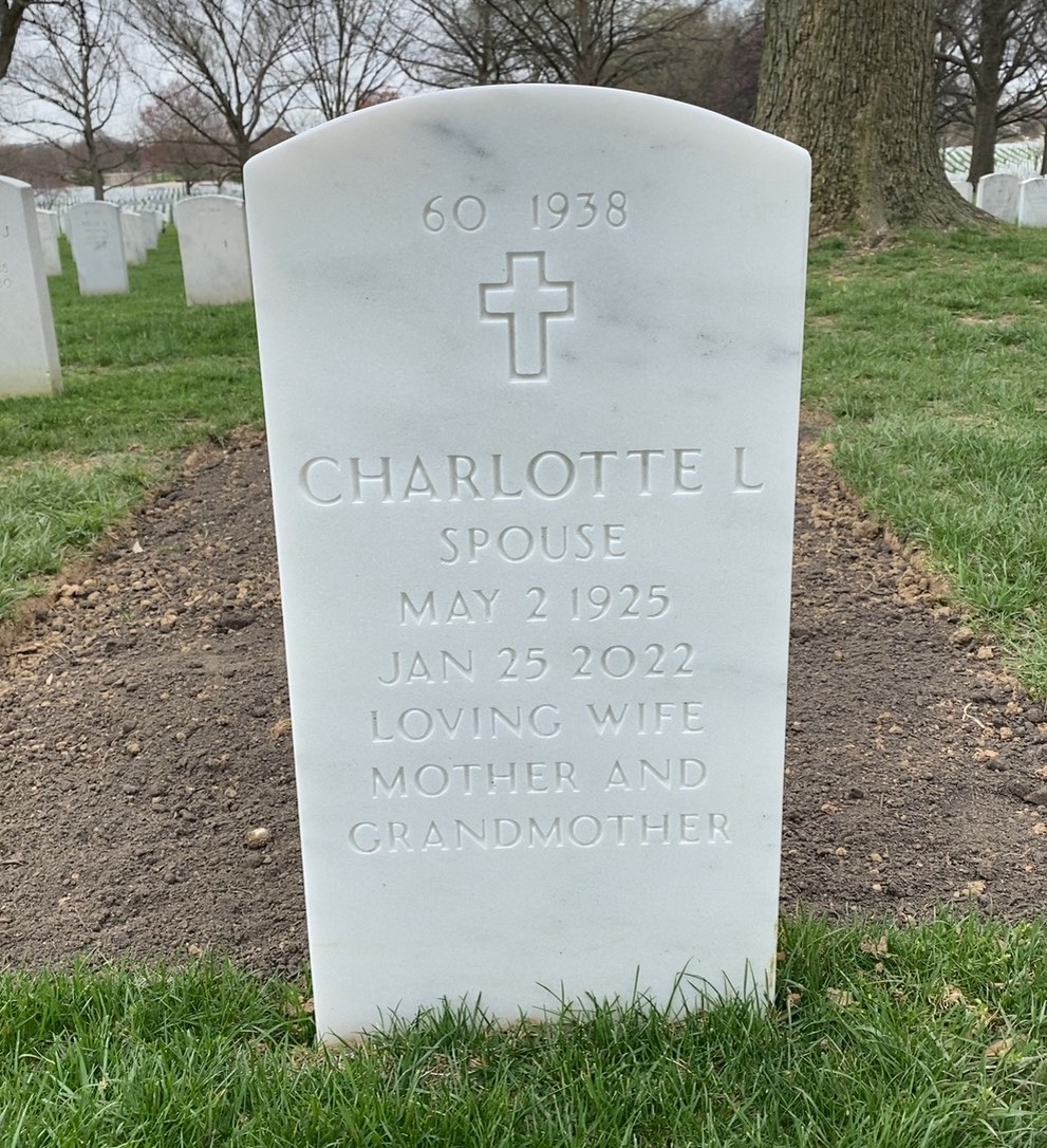 Back of headstone — James Blair