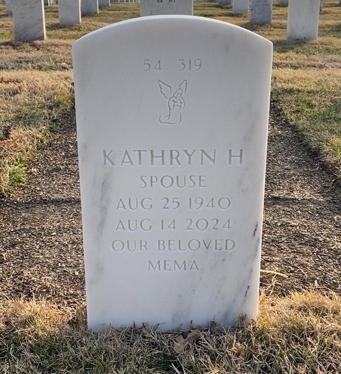 Back of headstone — Alvin Jeffery