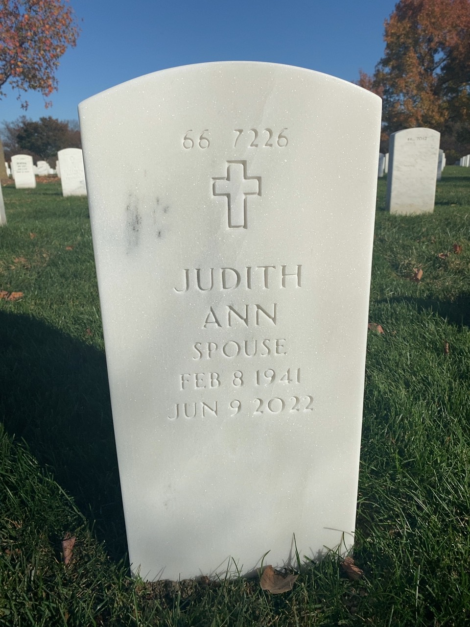 Back of headstone — Clifford Schoeffler