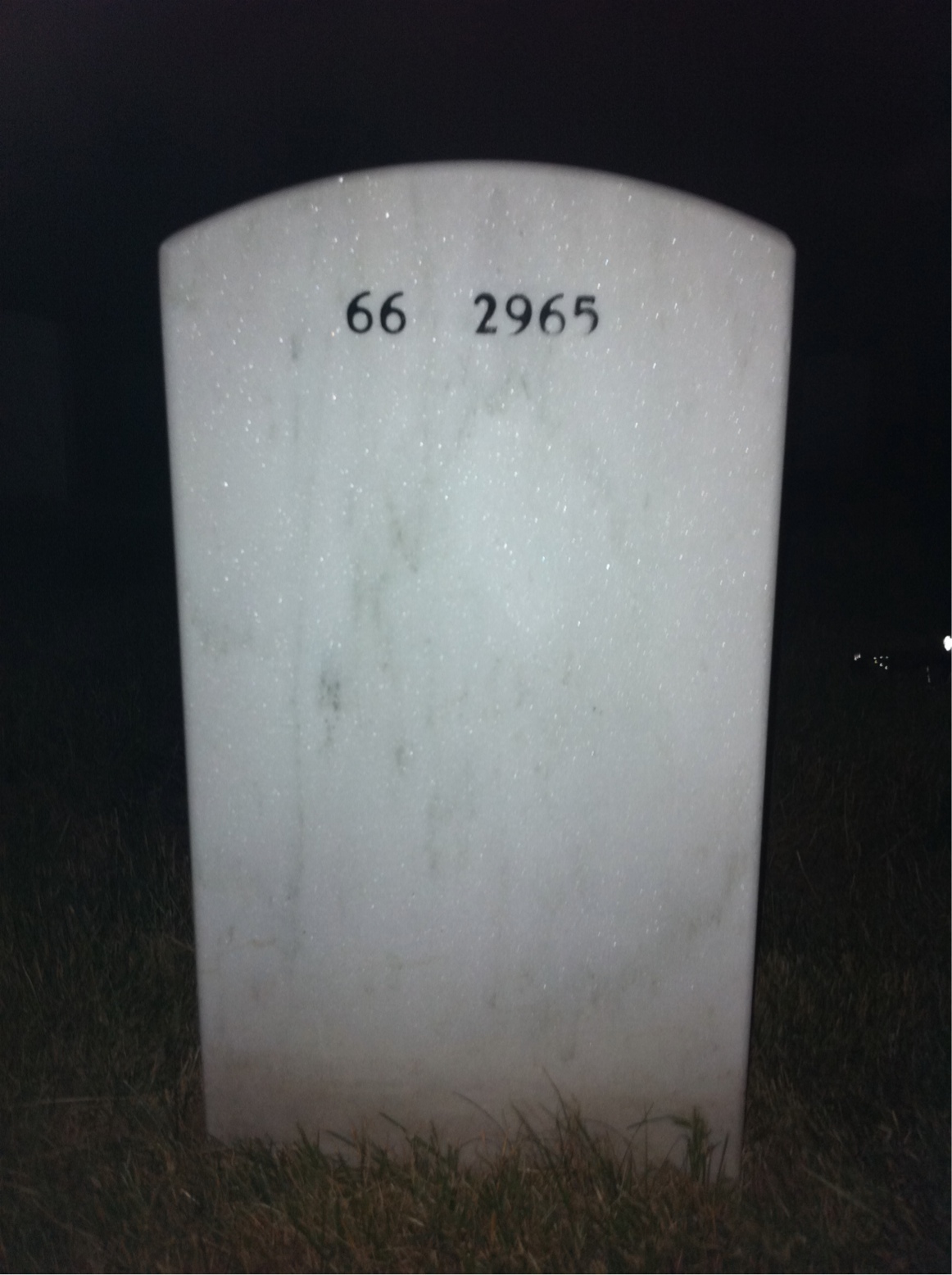 Back of headstone — William Oslun