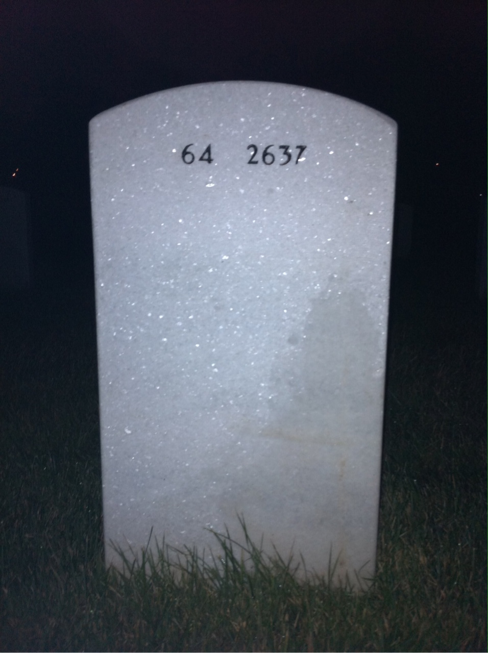 Back of headstone — Albert Ristan
