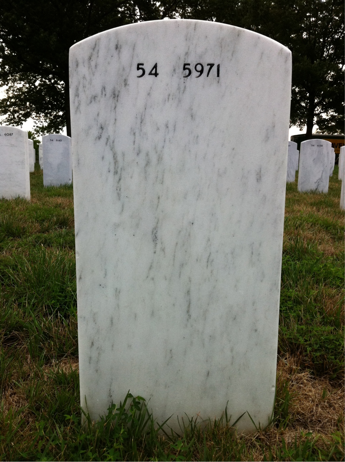 Back of headstone — Leona Pletta