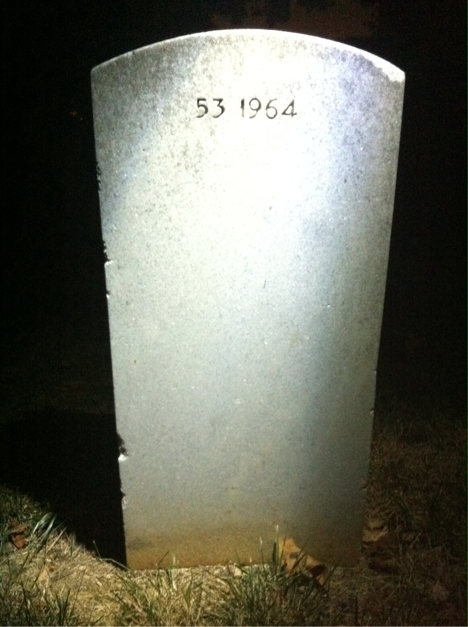 Back of headstone — Michael Moorehead