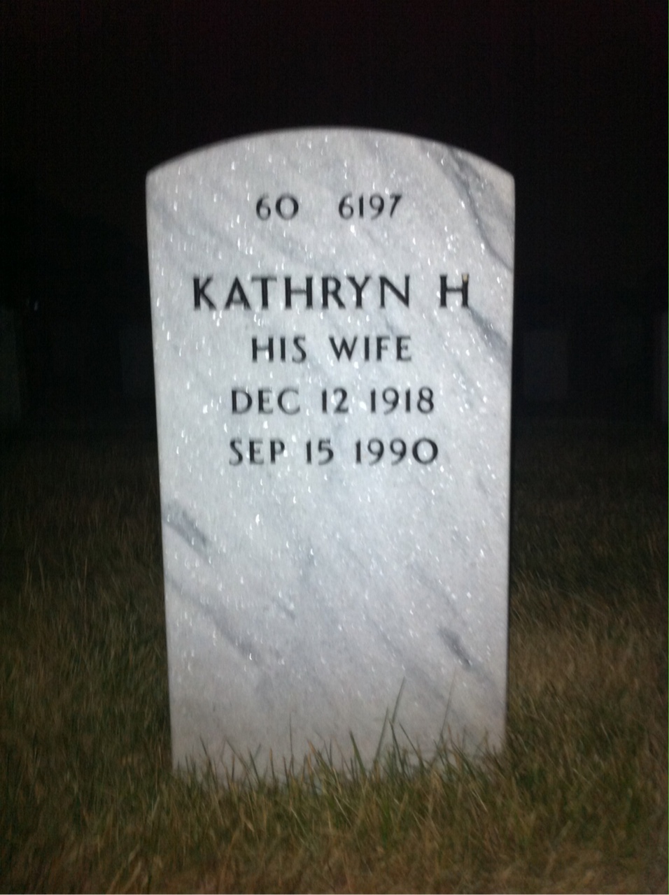 Back of headstone — Linwood Sibley