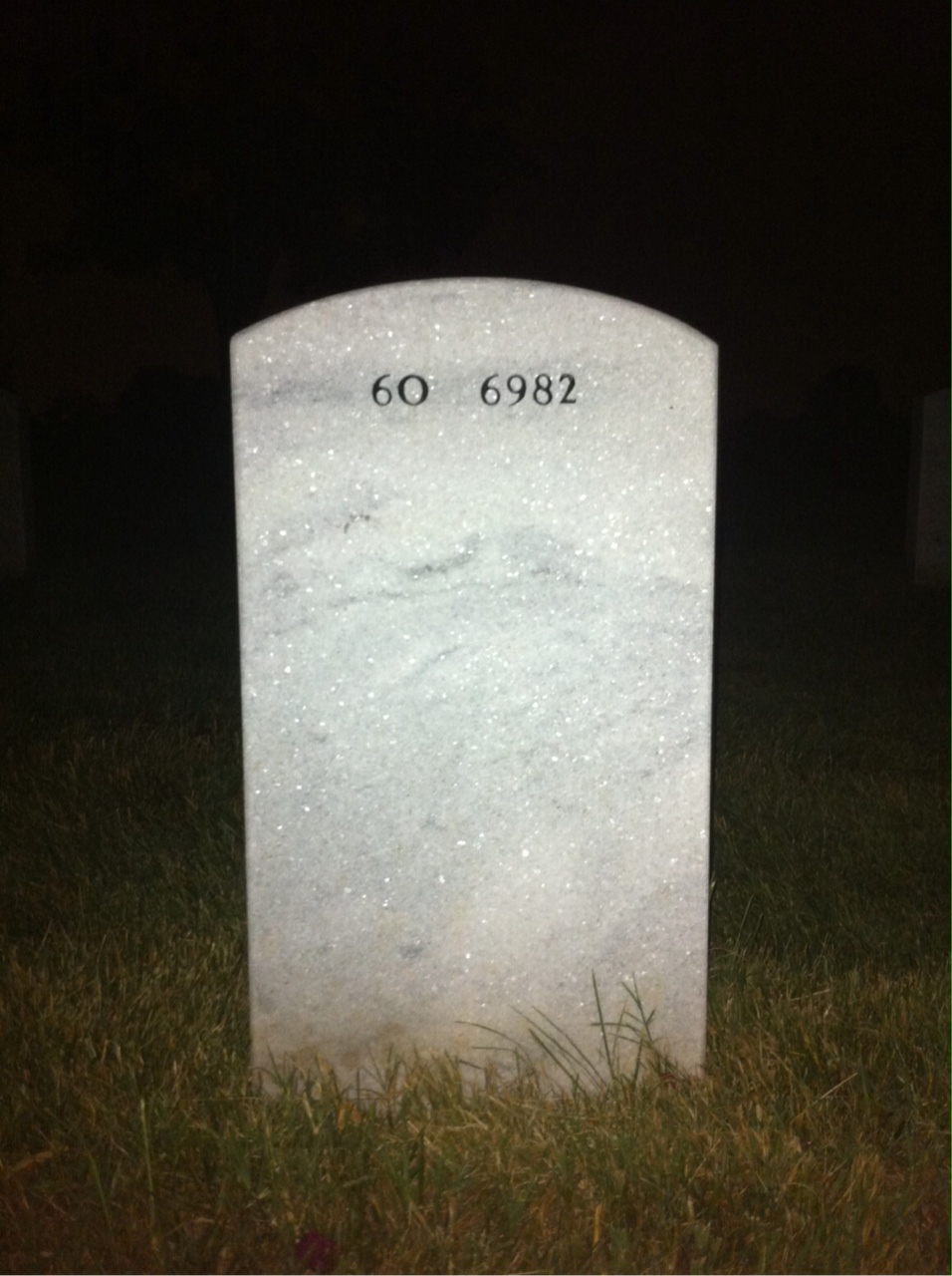Back of headstone — Franklyn Smith
