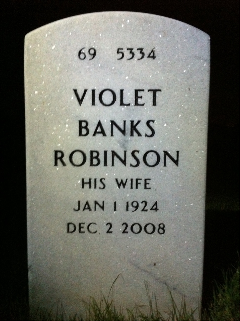 Back of headstone — Montgomery Givens