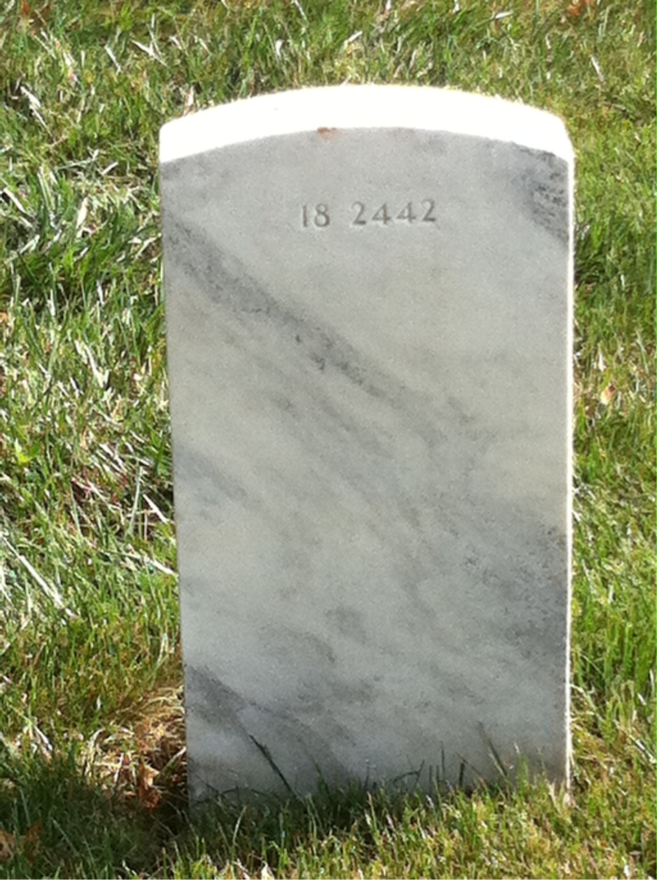 Back of headstone — Rodney Bamford
