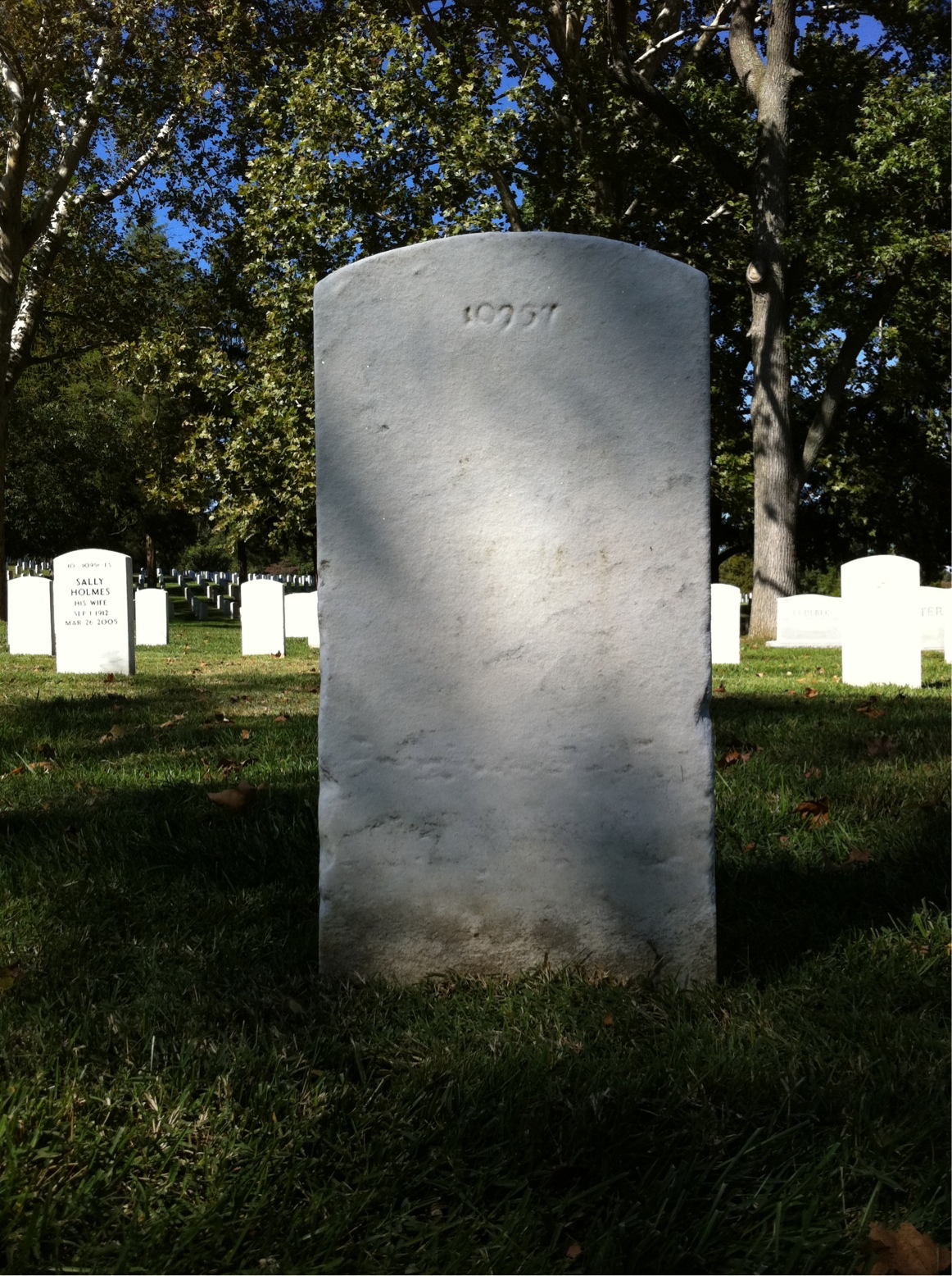 Back of headstone — Helen Mcneely