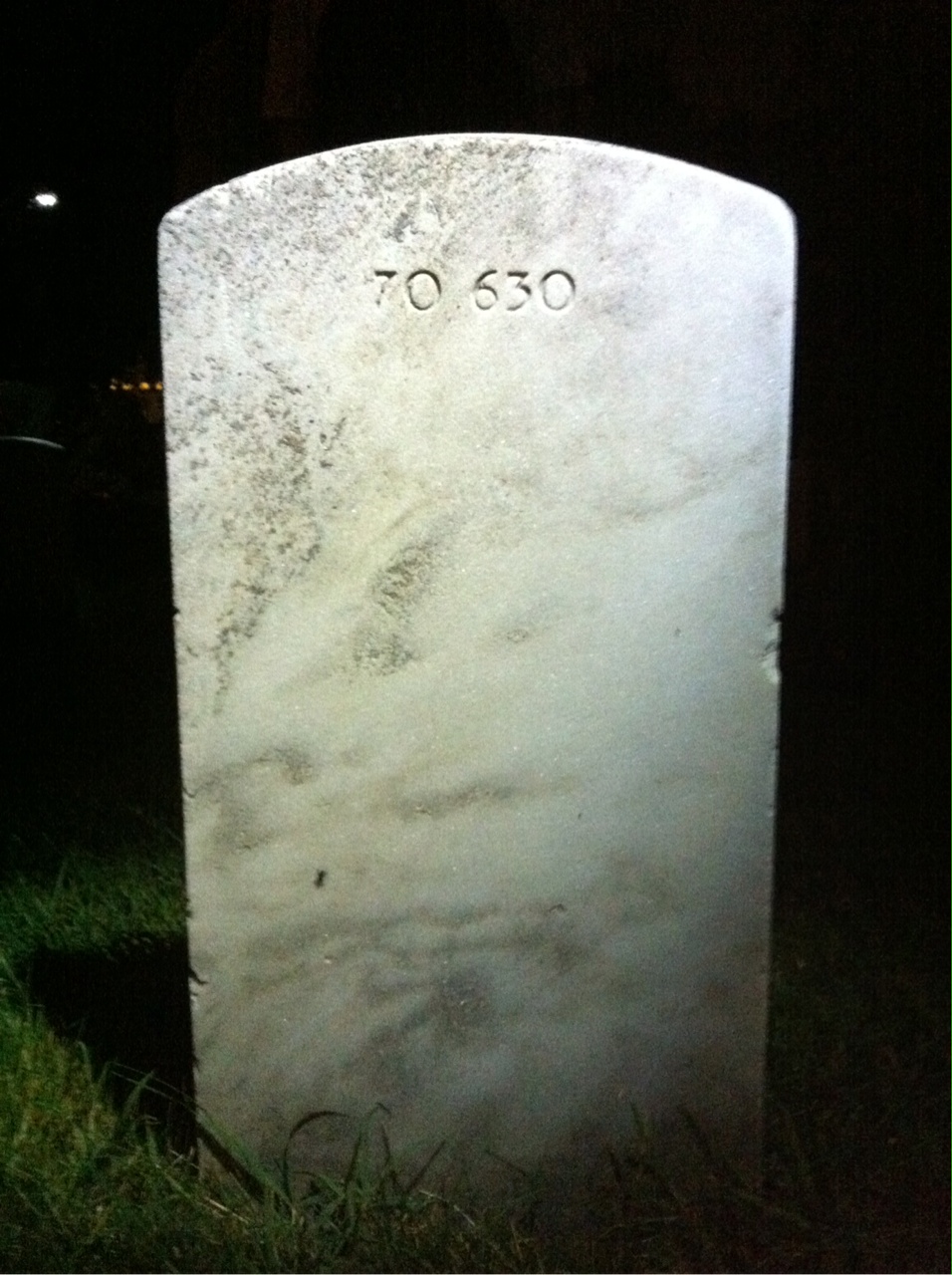 Back of headstone — Wayne Needam