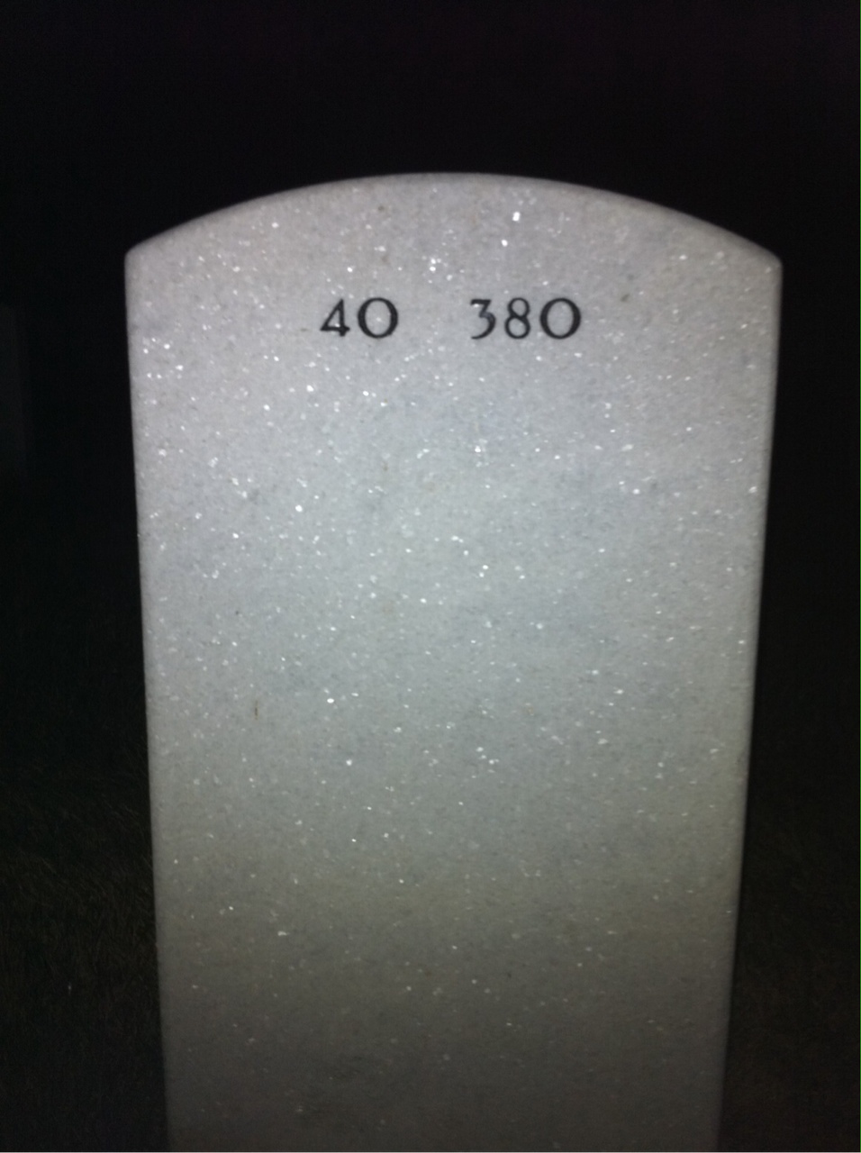 Back of headstone — Christina Smith