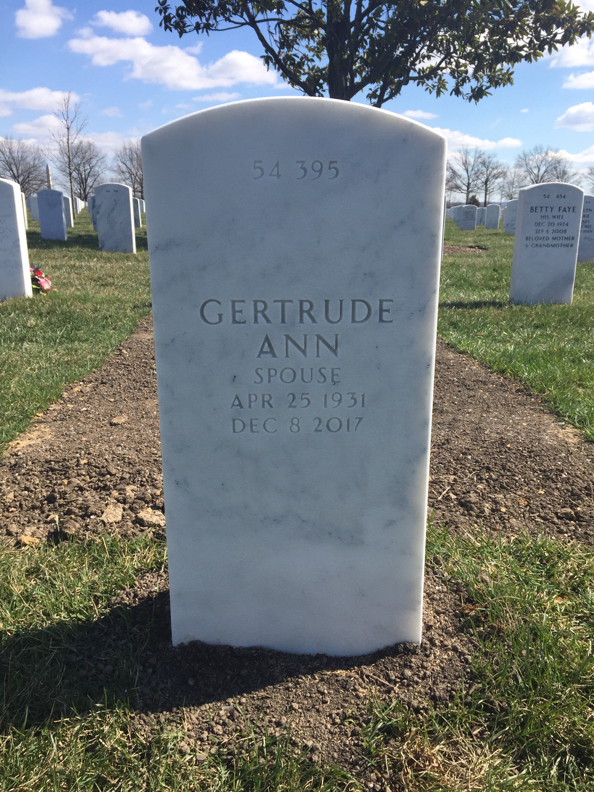 Back of headstone — Dennis Nicklin