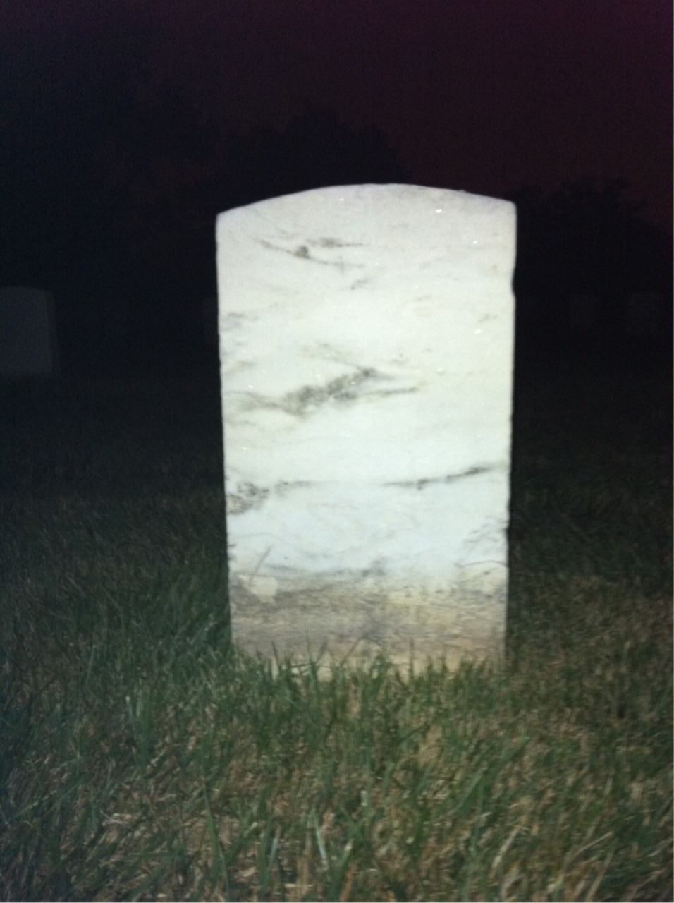 Back of headstone — Peter Mohr