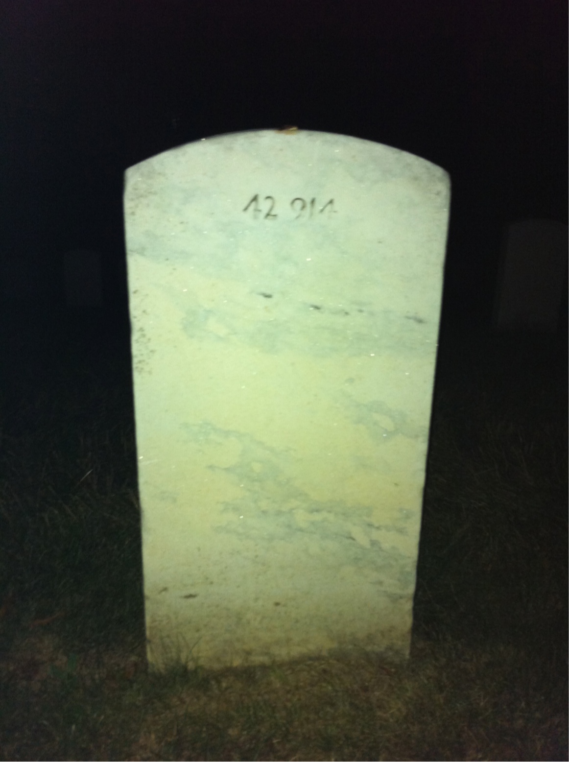 Back of headstone — Donna Mitchell