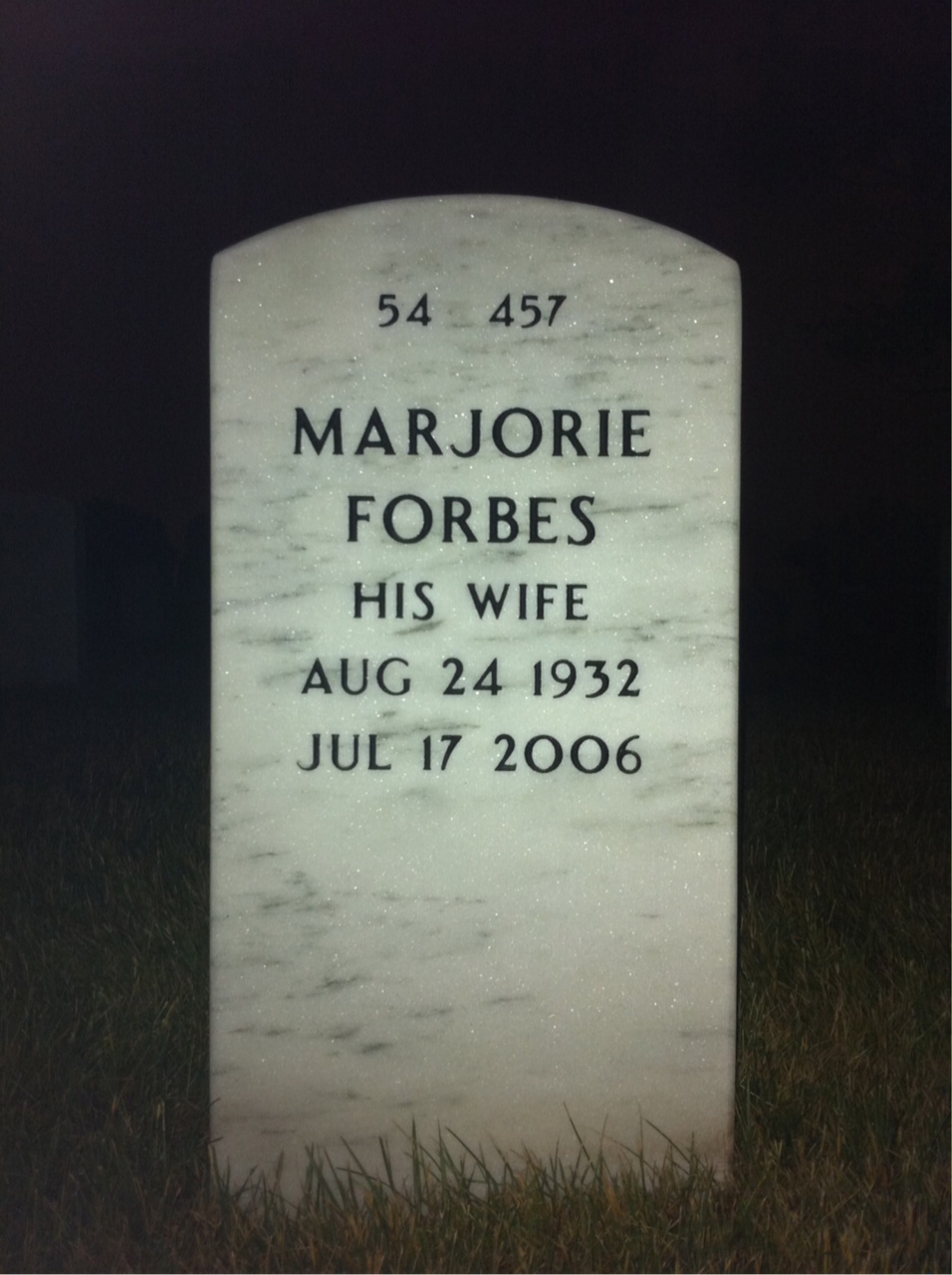Back of headstone — Franklin Mikle