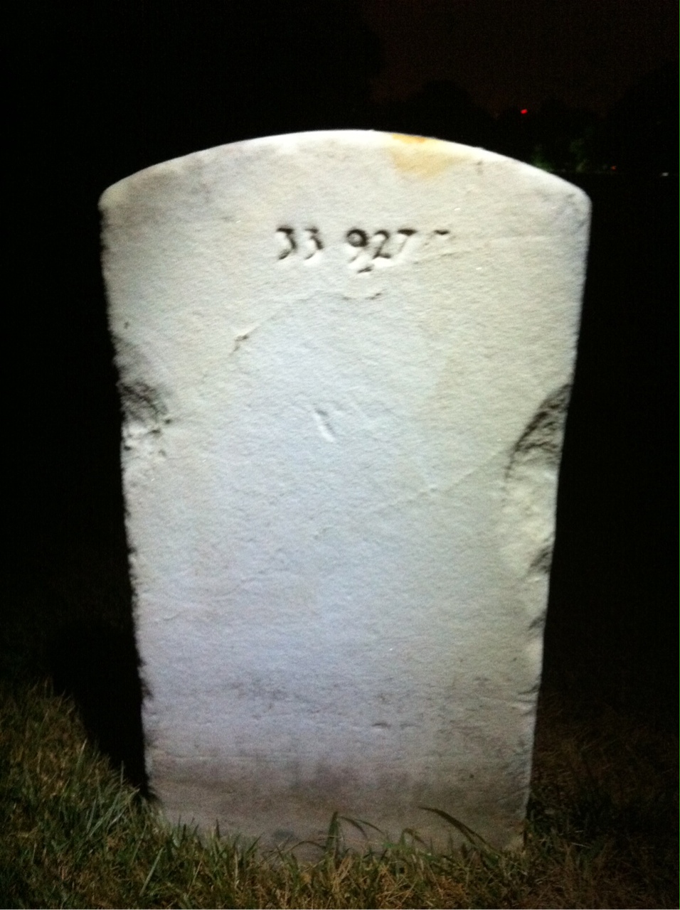 Back of headstone — Virginia Alsip