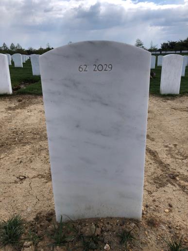 Back of headstone — Jeffrey Abbott