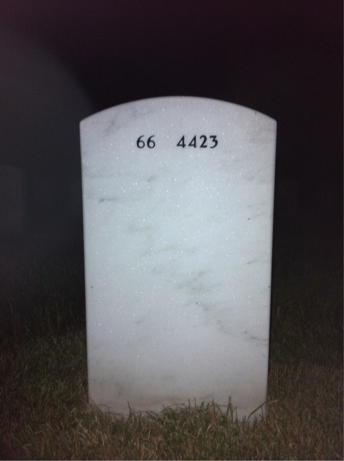 Back of headstone — Jack Kellerman