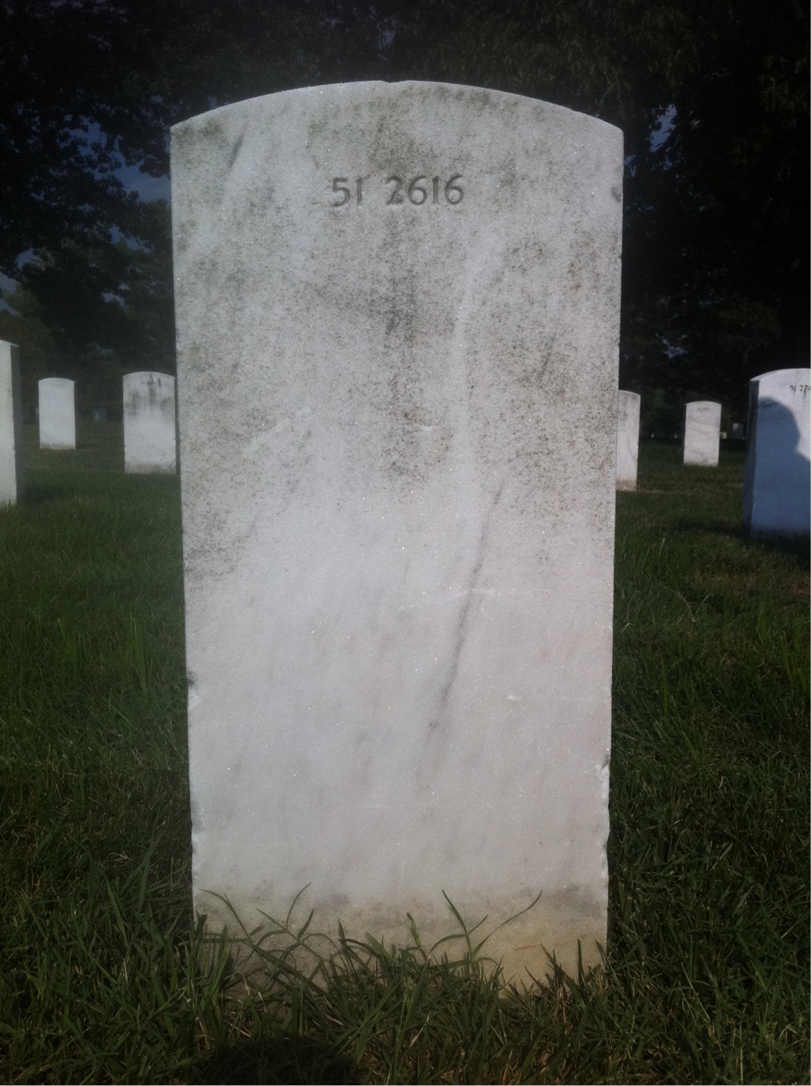 Back of headstone — Rodney Melton