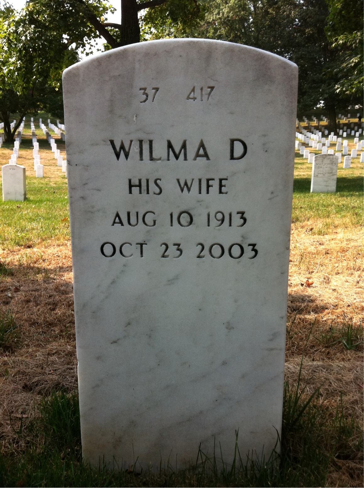 Back of headstone — Morris Applebaum