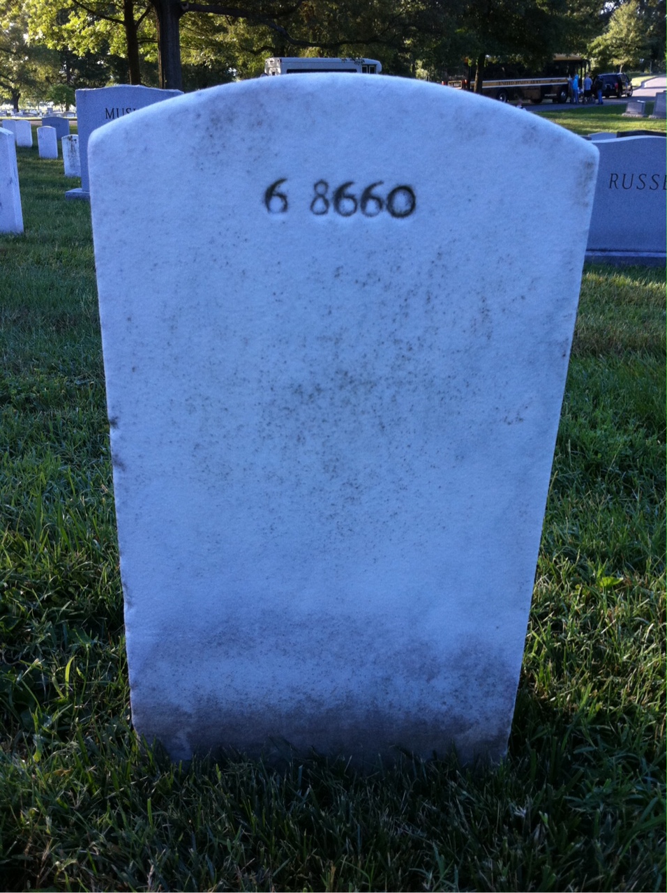 Back of headstone — Thomas Francis Scott